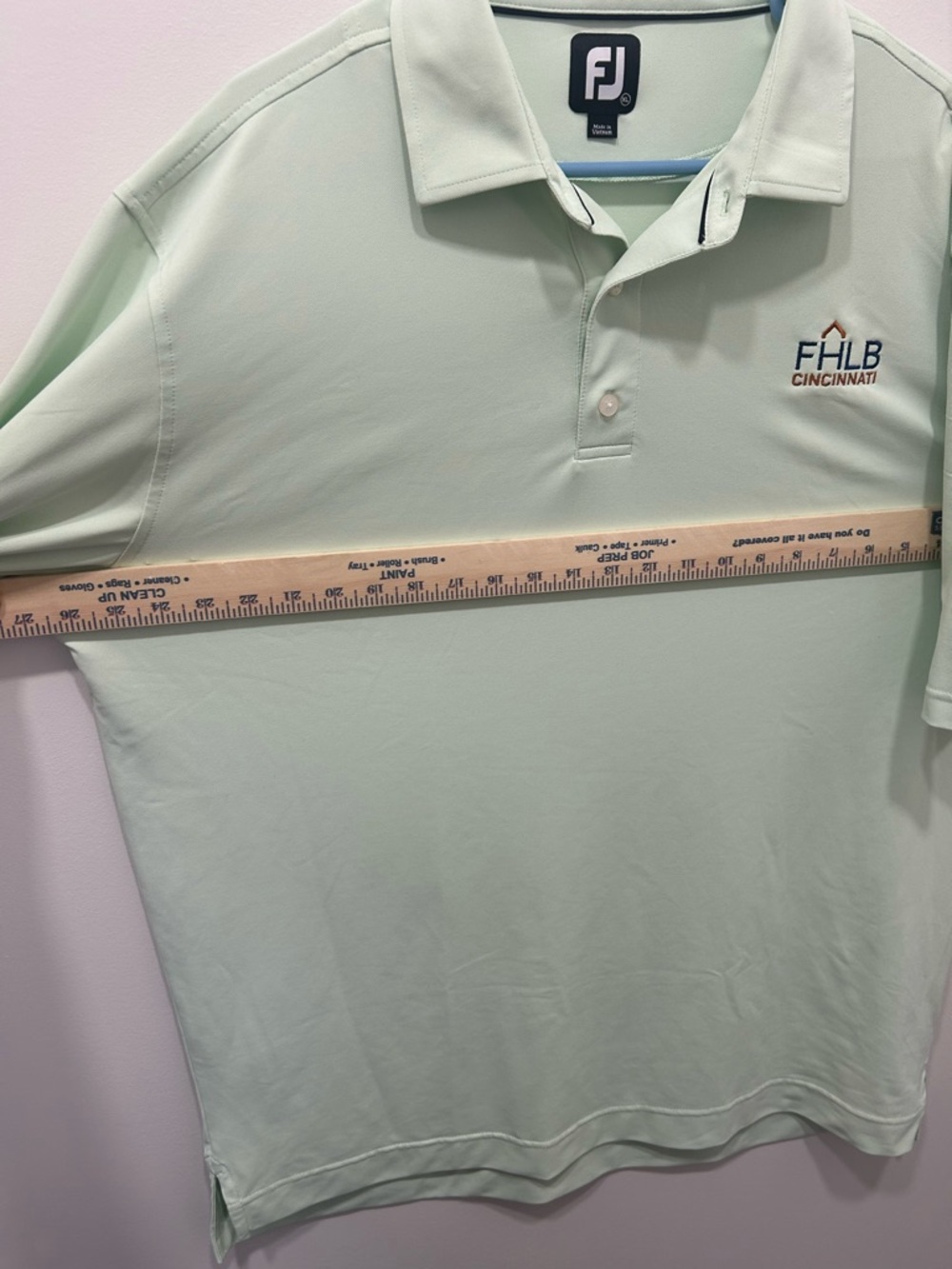 FootJoy Polo Shirt Men’s XL Mint Green Golf Performance Short Sleeve Logo - Picture 6 of 9